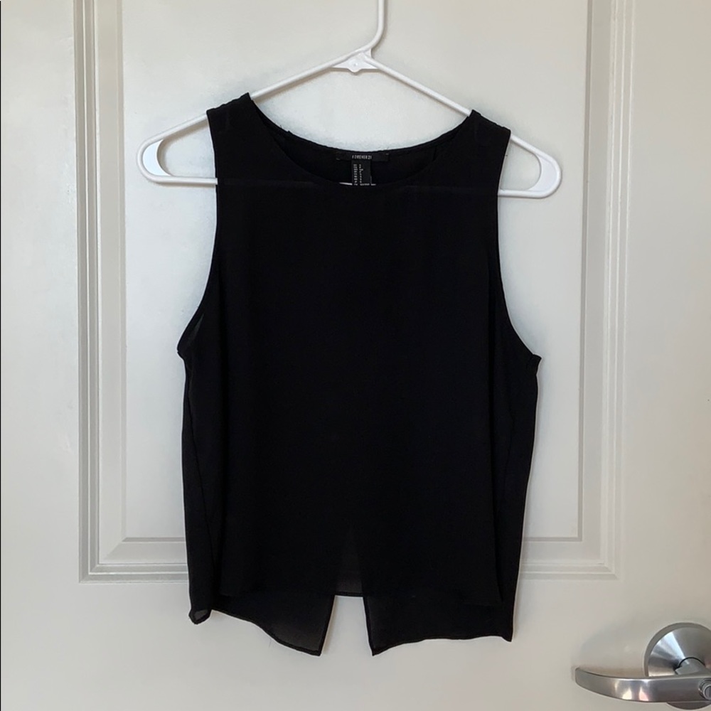 Open back tank